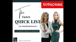 10 Easy, Quick Tax Tips for Small Businesses