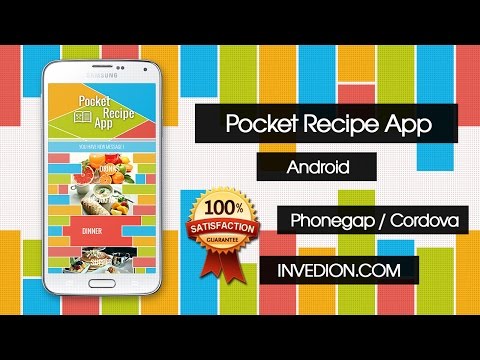 📱 Pocket Recipe App With CMS  - Android (Phonegap Build / Cordova) ᴴᴰ