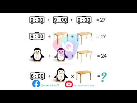 IQ test and Solutions,  Improve your and your children's brain. Puzzles game.