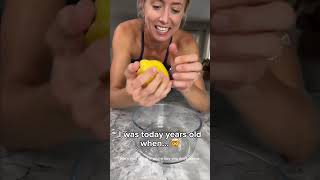when life gives you lemons 🍋 #todayilearned #kitchenhacks #todayyearsold #lifehack #kidhack #tips