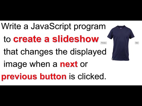 Building  Image Slideshow with JavaScript: Next and Previous Buttons | JavaScript Practice Question