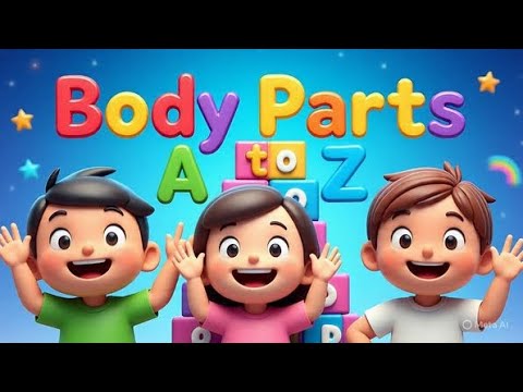 Title:A to Z Body Parts for Kids | Fun Alphabet Learning with Cartoons