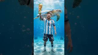 Messi 💙🐬 Underwater Fantasy | Ronaldo, Neymar & Mbappé 🌊⚽ | Cinematic Football Short 2025 #ronaldo