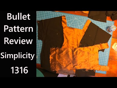 Bullet Pattern Review: 3 panel TOP / Simplicity 1316