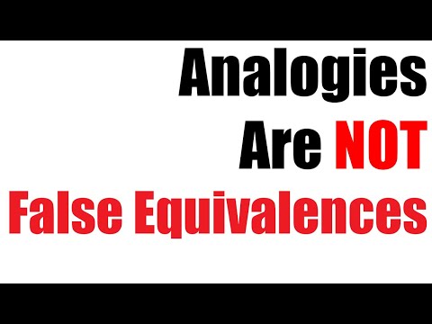 Analogies Are NOT False Equivalences