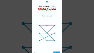 mobile pattern lock,#mobilepatternlock#shorts