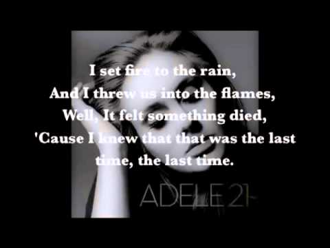 Adele - Set Fire to the Rain (Lyrics) with Animated Intro