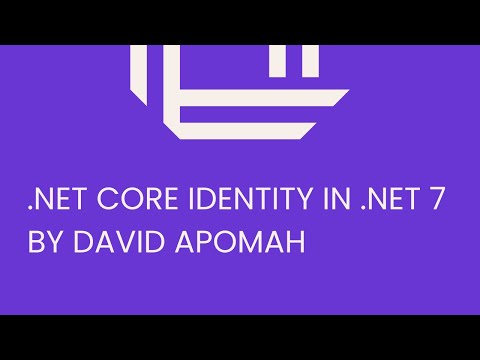 David Apomah - Bare Bones .Net Core Identity in .Net 7