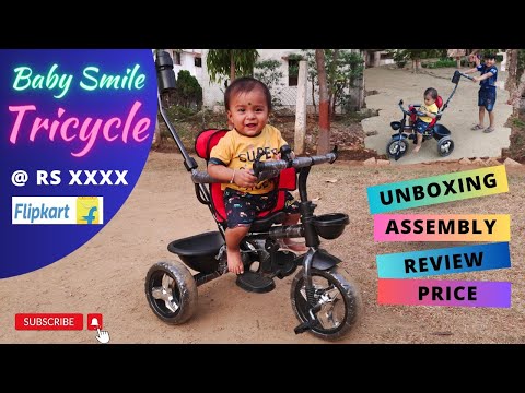 BABY TRICYCLE - Baby Smile Tricycle Assembly / Baby Smile Tricycle fitting and review / Baby cycle
