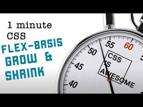 Flex basis, grow & shrink | CSS in under a minute