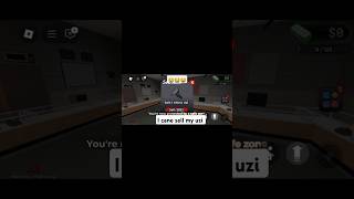 I cane sell my uzi 😭😭 #blockspin #roblox #op #gaming #sad #prank #op