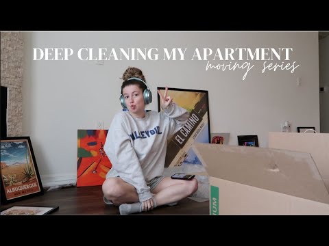 Deep Cleaning My Apartment: LA Moving Series *trying to get my deposit back*