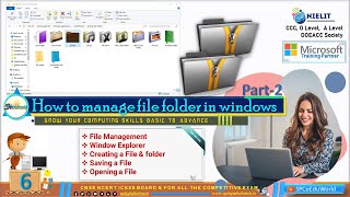 file management part 2 | window explorer | creating a folder | creating a file and folder
