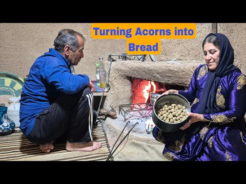 Iranian rural life and traditional food, how to make homemade bread and yogurt