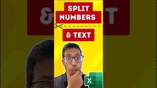 ✂️ Super Easy Formula to Split Numbers and Text in Excel #exceltricks #shorts