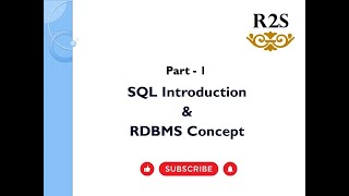 1.  Introduction To Sql & RDBMS #sqltutorial #sqlforbeginners #sqlcourse #sql #whatissql #rdbms