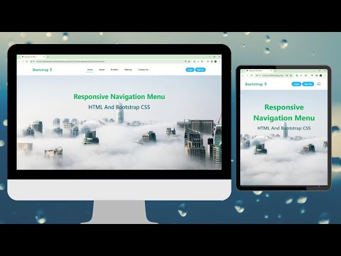 How to create Responsive Navbar with Bootstrap 5 | Step by Step Tutorial
