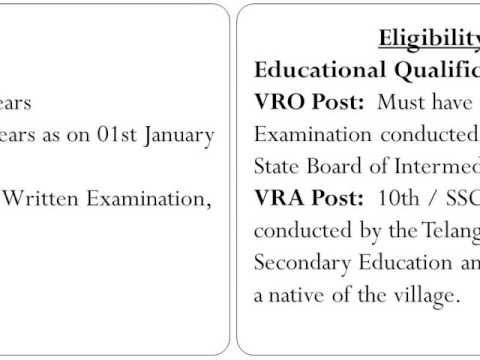 Telangana VRO VRA Notification 2017 - How To Apply Online