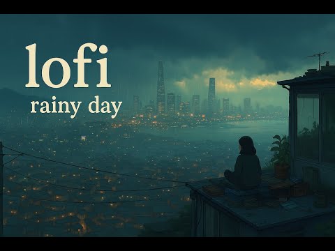 🌧️ Rainy Rooftop in Seoul | 25 Minutes of Calm Lofi for Study, Sleep, or Reflection