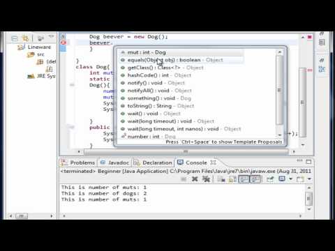 Java tutorial 11.2 more on classes