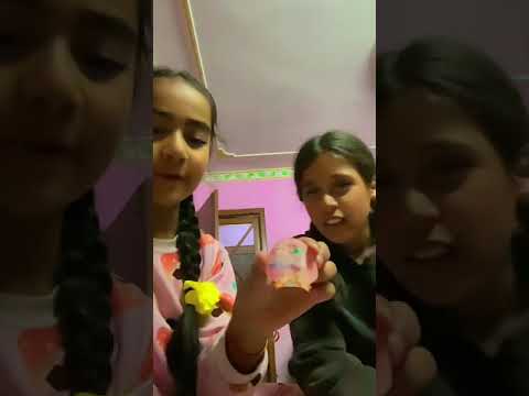 Opening the mystery gift from fan