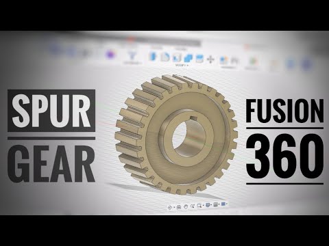 fusion 360 tutorial | spur gear tutorial| #fusion360 #mechanical #gear