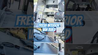 Fresh interior Van build #vanlifeconversion #ideas #campervan #howto #electrical #woodworking