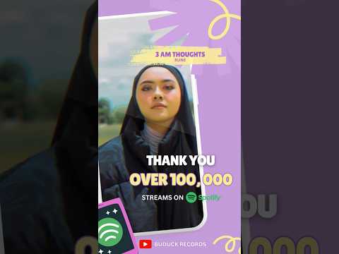 Thank you for 100,000 streams on Spotify! #3amthoughts #spotify