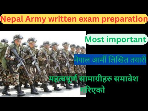 नेपाली सैन्य लिखित तयारी महत्वपूर्ण प्रश्नोत्तर सहित Nepal army written preparation most important