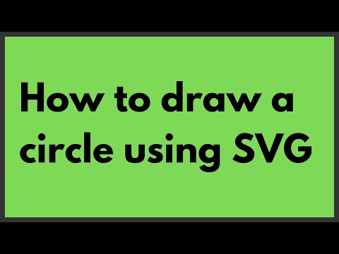 [Simple] How to draw a circle using SVG