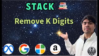 LeetCode 402 | Remove K Digits | Stack Greedy Python Solution | AlgoYogi