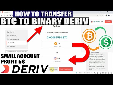 HOW TO TRANSFER BTC TO DERIV,BINARY ACCOUNT | MANUAL STRATEGIES | MISTER TRADER ACADEMY
