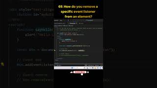 JavaScript removeEventListener() Explained | Remove Event Listeners in JS | Beginner to Advanced