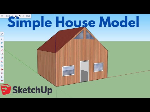 How to Model a Simple House in SketchUp - Beginner SketchUp Tutorial