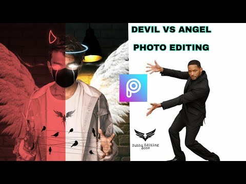 Devil vs angel concept photo editing concept in PicsArt ll PicsArt tutorial ll Subho Editing Zoon