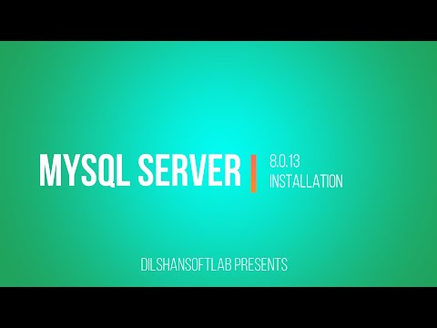 MySQL Server 8.0.13 Download & Install
