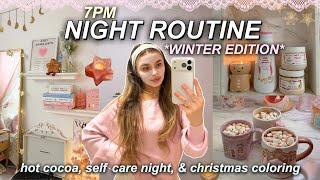 cozy WINTER NIGHT ROUTINE ❄️ self-care, healthy habits & calm evenings