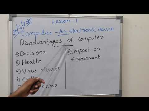 2nd Standard - Lesson 1 - Computer an Electronic Device - Part 3
