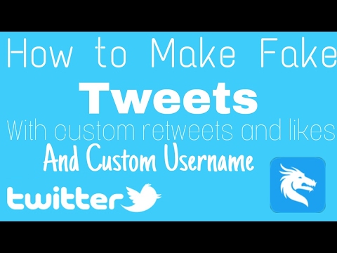How to make fake tweets with custom text, retweets and likes, and with custom username | Fake Tweet