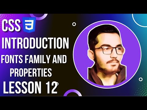 Fonts Property and Fonts Family in CSS | Lesson 12 #codewithhaiderali #cssfonts