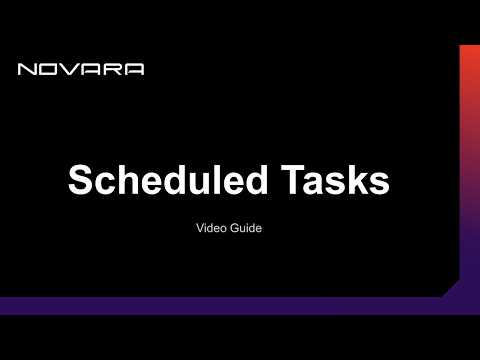 Scheduled Tasks