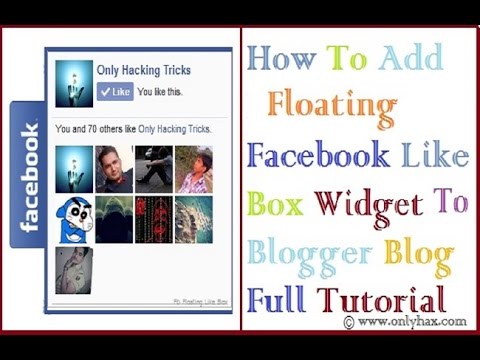 How to add floating Facebook Like button box Widget on Blogger