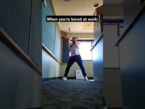 When you're bored at work!! #shorts #challenge #dance
