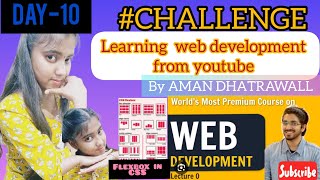 Learning Web Development: Day 10 | Mastering Flexbox in CSS | #challenge #coding #studyvlog