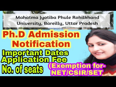 Ph.D admission notification 2021 #पीएचडीएडमिशन #Govuniversity #phdentranceexam