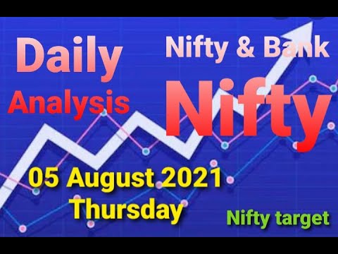 Nifty target / Nifty & Bank Nifty / Daily Market Analysis / 05 August 2021 Thursday.