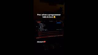 When Programmers Fall in Love ❤️ | Python Coding Short #shorts #python