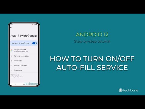 how to turn on autofill service