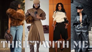 Thrift With Me for my Winter Wardrobe Essentials 