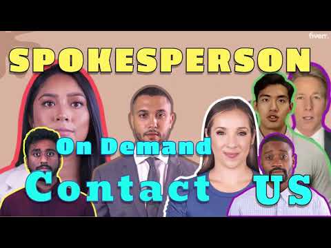 Create a spokesperson video male or female english spanish somali and fast